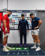 Josh Macleod, Danilo Fischetti and Morne Ferreira at the coin toss 25/10/2024