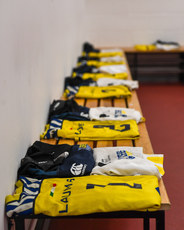 A view of the Zebre Parma changing room ahead of the game 25/10/2024