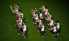 A view of the Haka ahead of the game 16/11/2024