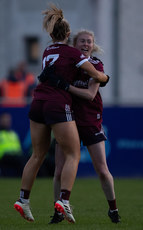 Allish Morrissey and Louise Ward celebrate after the game 6/7/2024