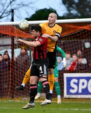 Luke McCullough in action with Jimmy Callagher 16/11/2024