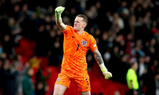 Jordan Pickford celebrates his side scoring a goal 17/11/2024