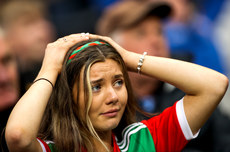 Mayo fans react as goalkeeper Rob Hennelly scores a point to put the sides equal and force the game into extra-time 14/8/2021