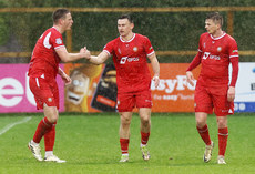 Eamon Fyfe celebrates after they score to make it 1-1 27/10/2024