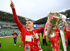 Ronan Hale celebrates winning with the the cup 4/5/2024 
