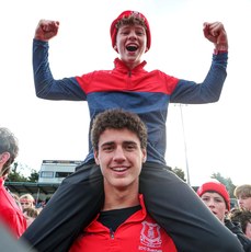 Cuala fans celebrate after the game 20/10/2024 