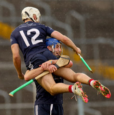 Ed Connolly and John McGrath celebrate at the final whistle 13/10/2024