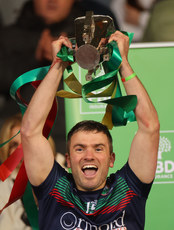 Liam McGrath lifts the trophy 13/10/2024