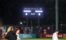 A view of the full-time score after the first leg 25/10/2024