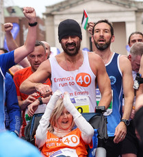 Colin Farrell and Emma Fogarty approach the finish line 27/10/2024