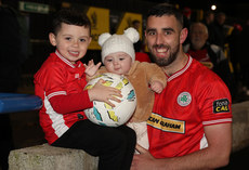 Joe Gormley celebrates with his children Lorcan  and Rowan 9/11/2024