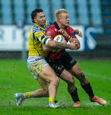 JC Pretorius is tackled by Jacopo Trulla 19/10/2024