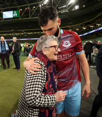 David Webster celebrates with his grandmother 10/11/2024