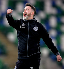 Stephen Bradley celebrates after the game 24/10/2024