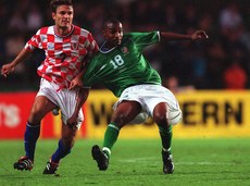 Clinton Morrison and Robert Kovac 15/8/2001