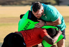 Peter O’Mahony with a member of the team 3/7/2024