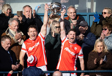 James Power and Luke Keating lift the trophy 20/10/2024 