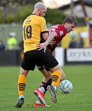 Joe Crowe in action with Harry Franklin 16/11/2024