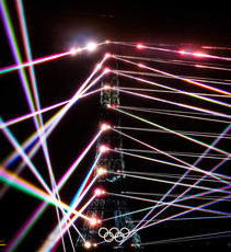 The Eiffel Tower seen during the opening ceremony of the Paris 2024 Olympics 26/7/2024