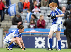 Aisling Traynor and Claire Kearns dejected 25/9/2011