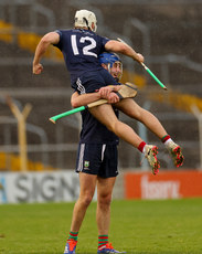 Ed Connolly and John McGrath celebrate at the final whistle 13/10/2024