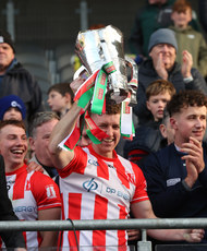 Ciaran O'Brien lifts the Sean Og Murphy Cup 20/10/2024 