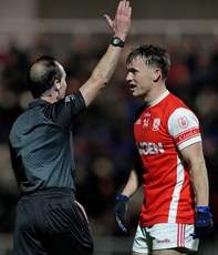 Referee David Coldrick with Niall O`Callaghan 9/11/2024