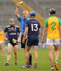 Alan Tierney issues a yellow card  13/10/2024