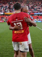 Antoine Frisch and Simon Zebo after the game 15/6/2024