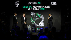 Barry Murphy and Andrew Trimble with Bundee Aki 22/5/2024