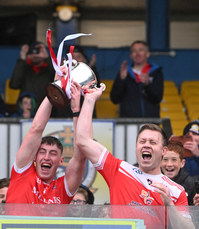 Caelim Keogh and Niall Daly lift the cup 20/10/2024 