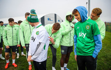 Jake O’Brien and Kasey Mcateer sign autographs for fans 13/11/2024