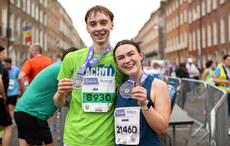 Sean Mac Reachtain and Caoimhe McSorley after the race 27/10/2024