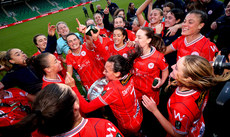 Shelbourne celebrate winning The FAI Cup 20/10/2024 