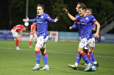 Joel Cooper celebrates scoring a goal 16/11/2024