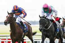 Ryan Moore (orange and blue silks) onboard Lake Victoria comes home to win  28/6/2024