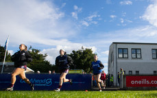 The Galway team enter the pitch ahead of the game 6/7/2024