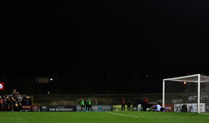 Joseph Anang saves a penalty from Dawson Devoy 14/10/2024