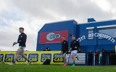 The Erin's Own Cargin players enter the pitch ahead of the game 10/11/2024