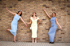 Georgia Massett, Katie Behan and Emma McLoughlin from Kildangan Stud ahead of the races 28/6/2024