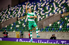 Graham Burke celebrates scoring the fourth goal 24/10/2024