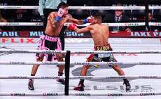 Mario Barrios (left) lands a punch on Abel Ramos 15/11/2024