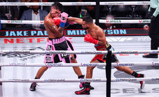 Abel Ramos lands a punch on Mario Barrios 15/11/2024