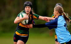 A view of action between Down High vs Colaiste Pobail Roscommon 24/4/2024