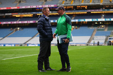 Tony McEntee and Justin McNulty before the game 18/10/2024