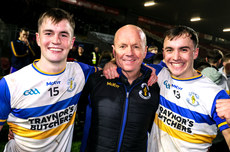 Ruairi Canavan and Darragh Canavan celebrate with their father Pater Canavan 25/10/2024