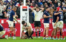 Scott Barrett and Beauden Barrett dejected after the game 16/11/2024