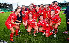 Shelbourne celebrate winning The FAI Cup 20/10/2024 