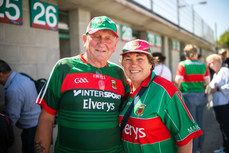 Anthony McNamara and Mary McNamara from Achill ahead of the game 4/6/2022