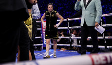 Katie Taylor dejected after the fight 20/5/2023 